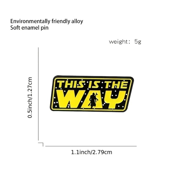 Pin - “THIS IS THE WAY” The Mandalorian  pin - Picture 4 of 6